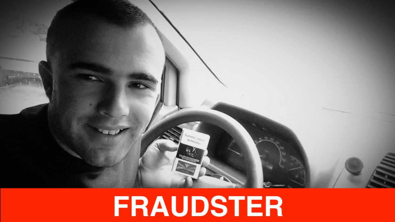 Tudor Cirimpei is a fraudster crook deceiver engaged in facade and construction work